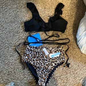 NWT Cupshe high waisted bathing suit